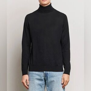NN. 07 Richard Turtleneck Sweater 100% Wool in Black size XXL